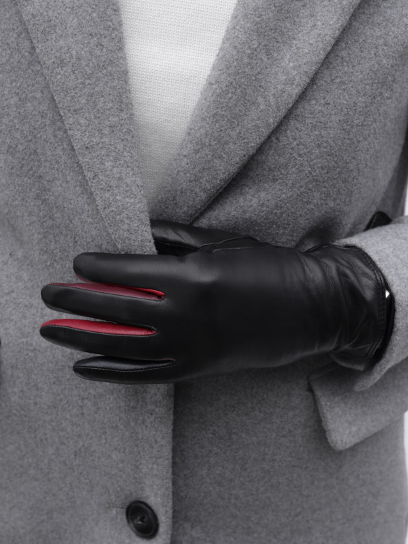 Перчатки женские Kasablanka (3.1) 2145 с цветными пальцами Перчатки женские Kasablanka (3.1) 2145 с цветными пальцами