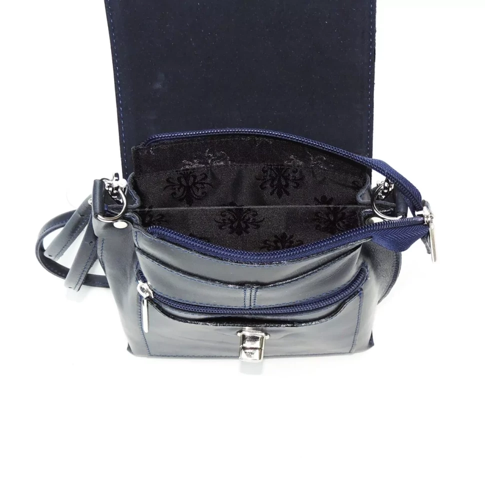 Сумка женская Natalia Kalinovskaya 76п.661 "Алёна" синяя гладкая Сумка женская Natalia Kalinovskaya 76п.661 "Алёна" синяя гладкая