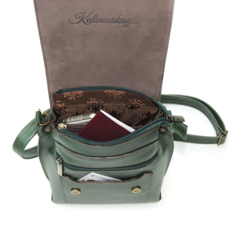 Сумка женская Natalia Kalinovskaya «Джессика» зелёная