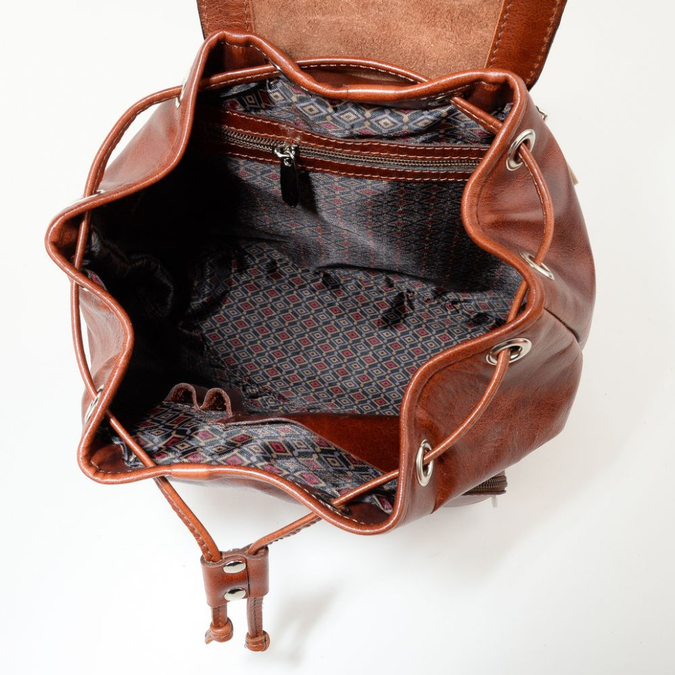 Кожаный рюкзак RHino 16-04 коричневый винтаж Кожаный рюкзак RHino 16-04 коричневый винтаж