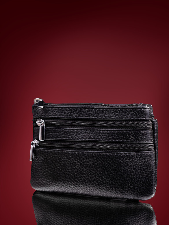 Кошелек для мелочи + ключница A-00141 black Кошелек для мелочи + ключница A-00141 black
