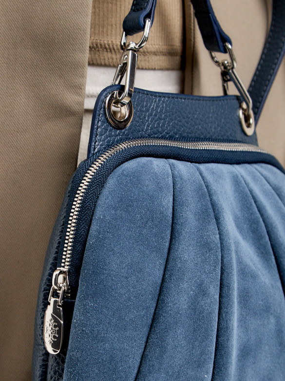Сумка Curanni 2477 замша джинс Сумка Curanni 2477 замша джинс