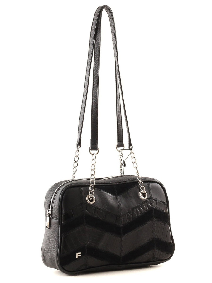 Сумка женская Fiato, 2732 печворг микс 440 черная Сумка женская Fiato, 2732 печворг микс 440 черная