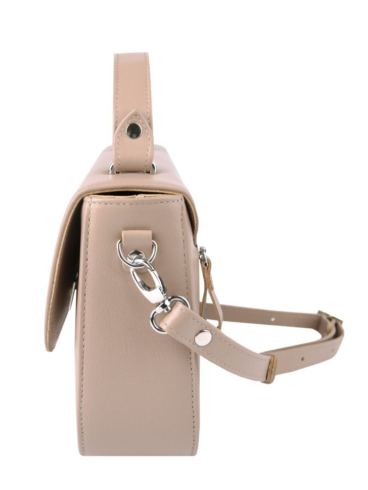 Сумка Esse 74618 МЕГАН PRALINE кожа бежевая Сумка Esse 74618 МЕГАН PRALINE кожа бежевая