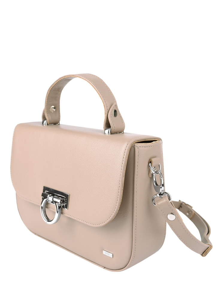 Сумка Esse 74618 МЕГАН PRALINE кожа бежевая Сумка Esse 74618 МЕГАН PRALINE кожа бежевая