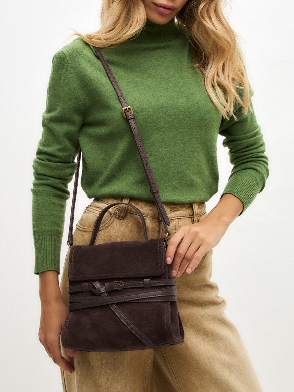 Сумка Lamagio 68920 замша коричневая Сумка Lamagio 68920 замша коричневая