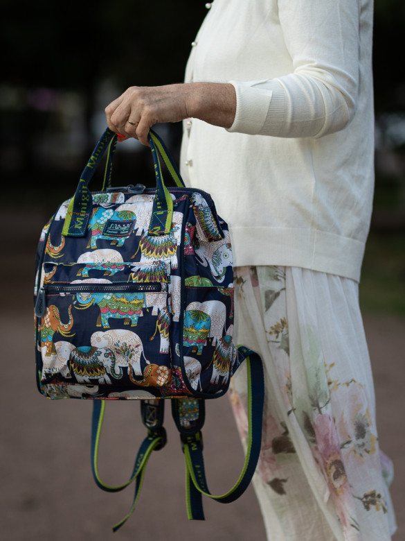 Сумка-рюкзак Minigirl 20186 слон тёмно-синий