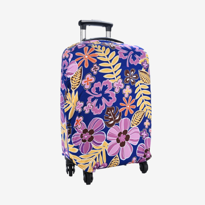 Чехол для чемодана Цветы сиреневые Чехол для чемодана Цветы сиреневые