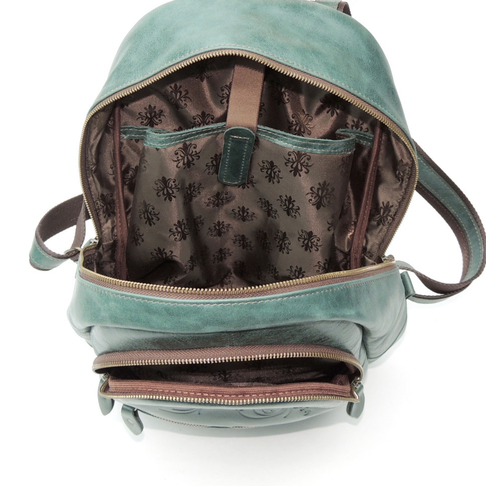 Рюкзак женский Natalia Kalinovskaya, Р43 «Малахит» зеленый Рюкзак женский Natalia Kalinovskaya, Р43 «Малахит» зеленый