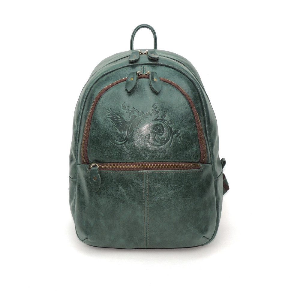 Рюкзак женский Natalia Kalinovskaya, Р43 «Малахит» зеленый Рюкзак женский Natalia Kalinovskaya, Р43 «Малахит» зеленый