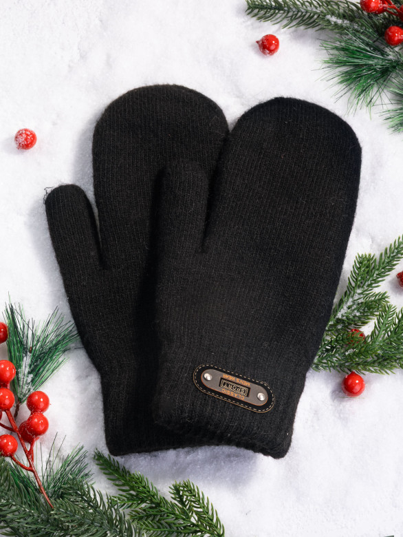 Варежки мужские Корона 8169 черные Варежки мужские Корона 8169 черные