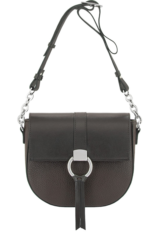 Сумка Protege Ц-472 тёмно-коричневая флотер+гладкая Сумка Protege Ц-472 тёмно-коричневая флотер+гладкая