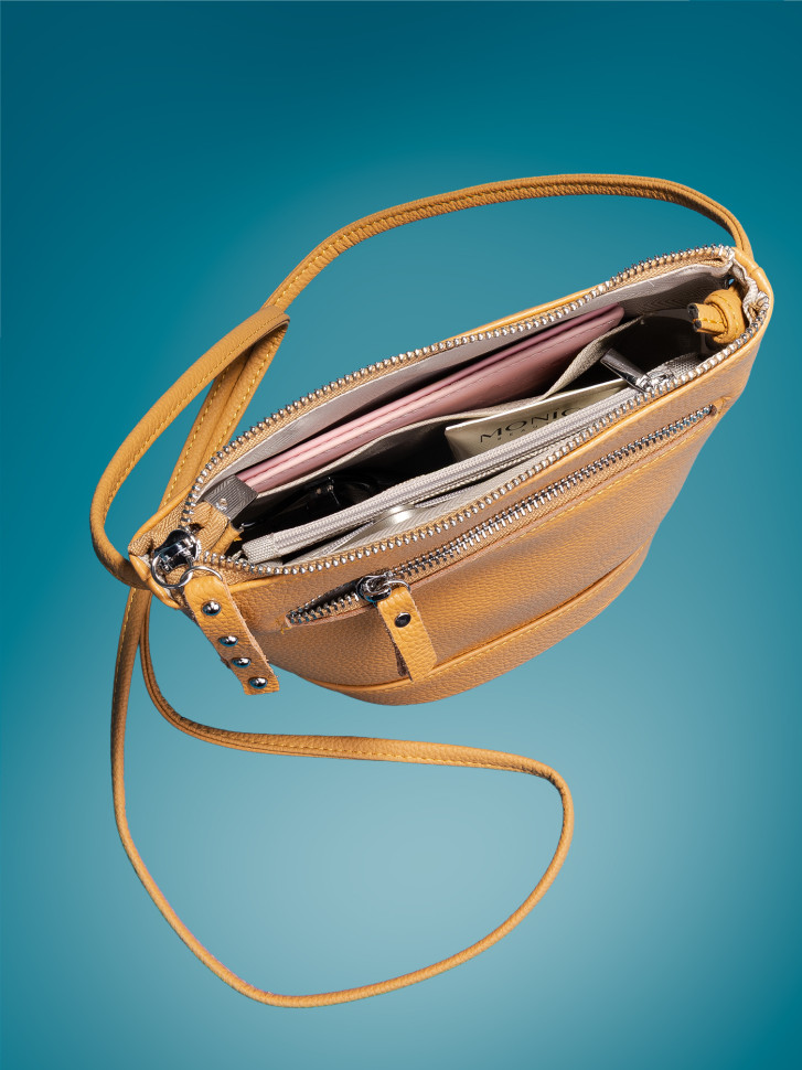 Сумка женская Baggins 5503 горчица Сумка женская Baggins 5503 горчица