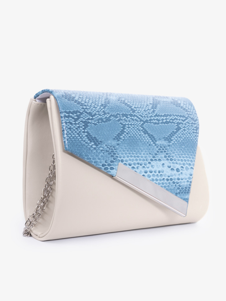 Клатч женский Funxilan 1704 beige/blue