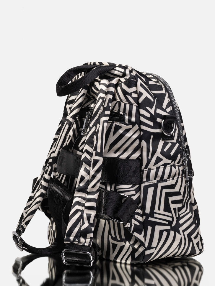 Сумка-рюкзак Jielshi 5228 бежево-чёрная Сумка-рюкзак Jielshi 5228 бежево-чёрная