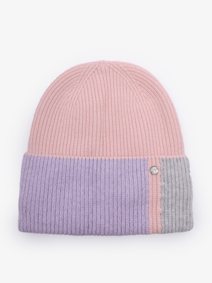 Шапка OvenTrico 1570 розовый/сиреневый/серый Шапка OvenTrico 1570 розовый/сиреневый/серый