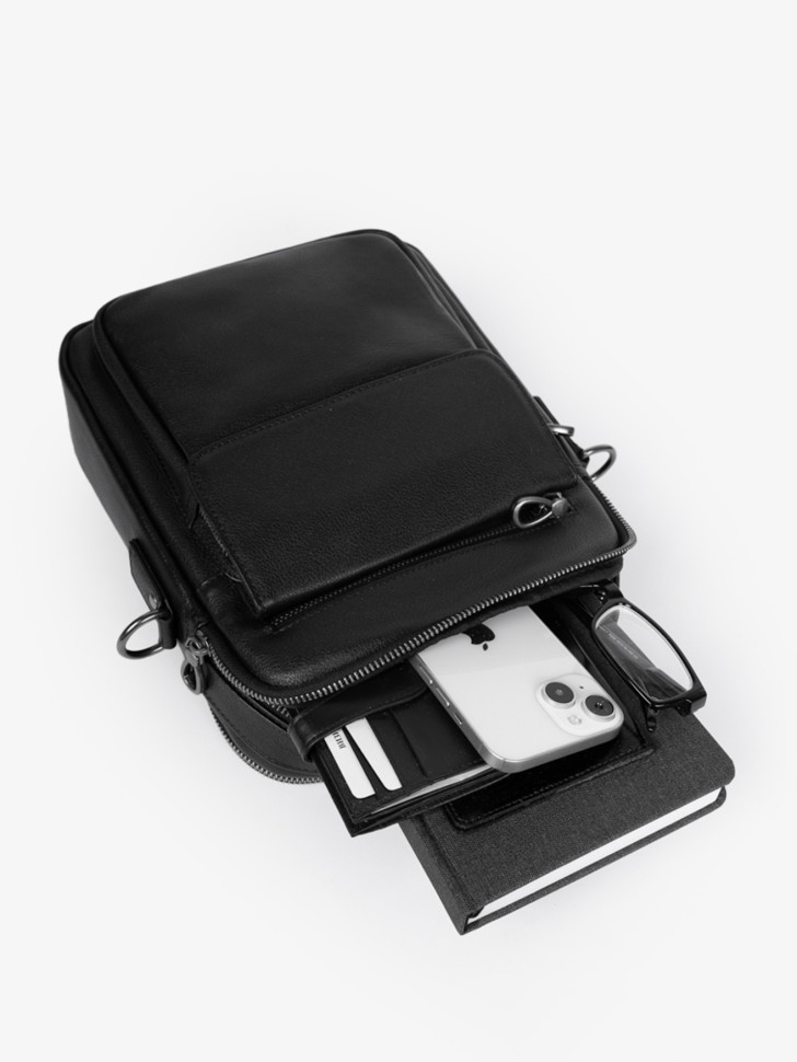 Сумка мужская Baggins Б 725 черная Сумка мужская Baggins Б 725 черная