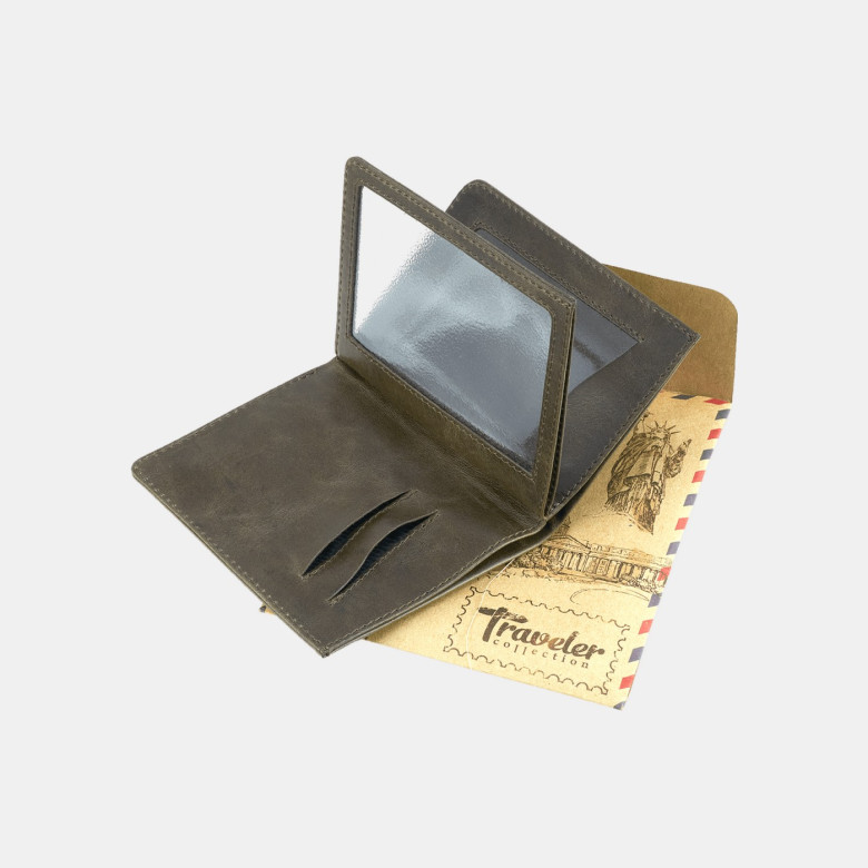 Бумажник водителя ОВД-228-1921 "Traveler" шоколад