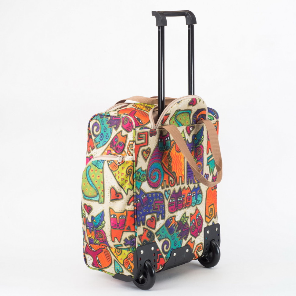 Сумка дорожная на 2 колёсах Voyage 6-301 кошки