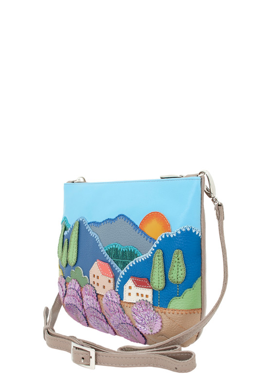 Сумка с аппликацией Protege, ДС-261-216 "Город №26" капучино Сумка с аппликацией Protege, ДС-261-216 "Город №26" капучино