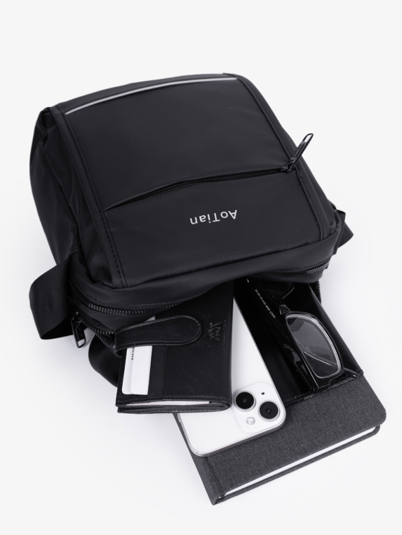 Сумка Aotian Б 63733 черная Сумка Aotian Б 63733 черная