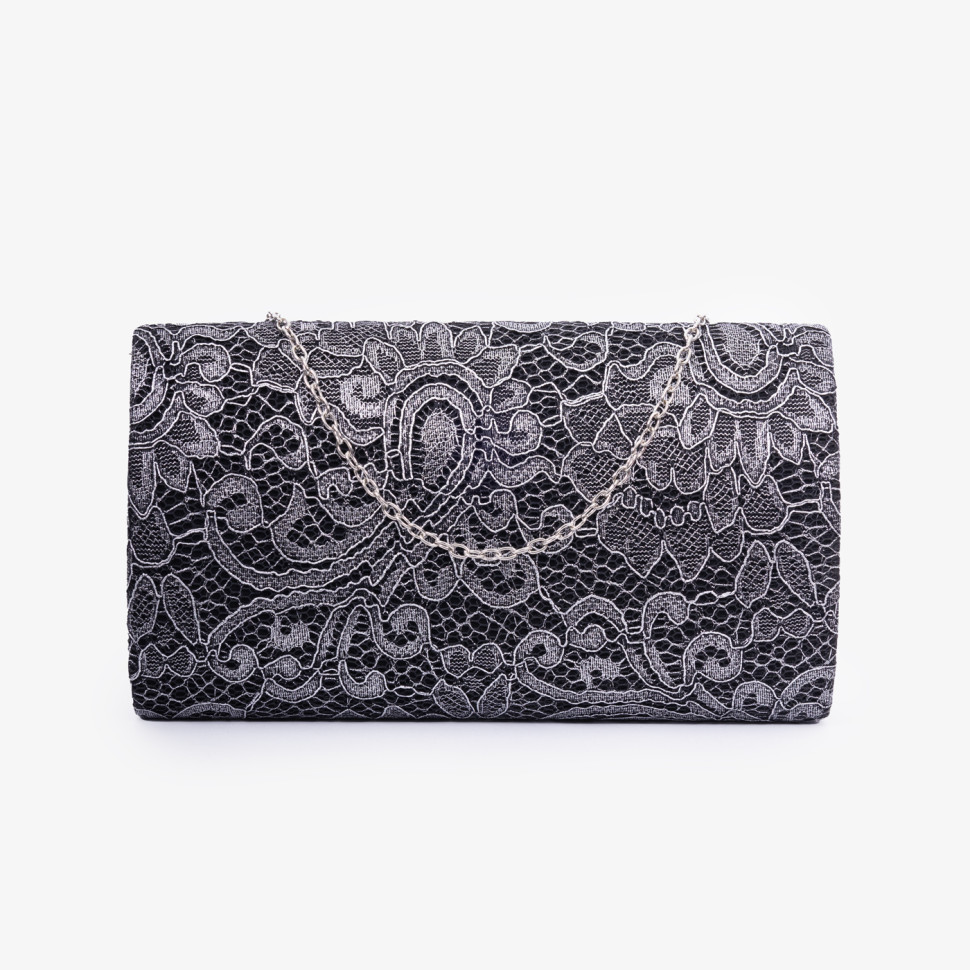 Клатч женский Funxilan 1708-2 black/silver