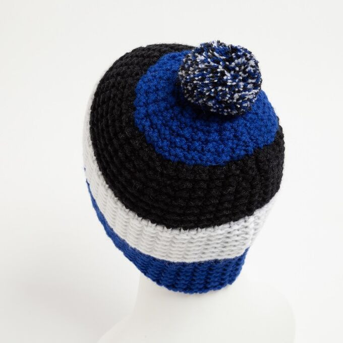 Шапка мужская 8461 MARHATTER василёк/белая Шапка мужская 8461 MARHATTER василёк/белая