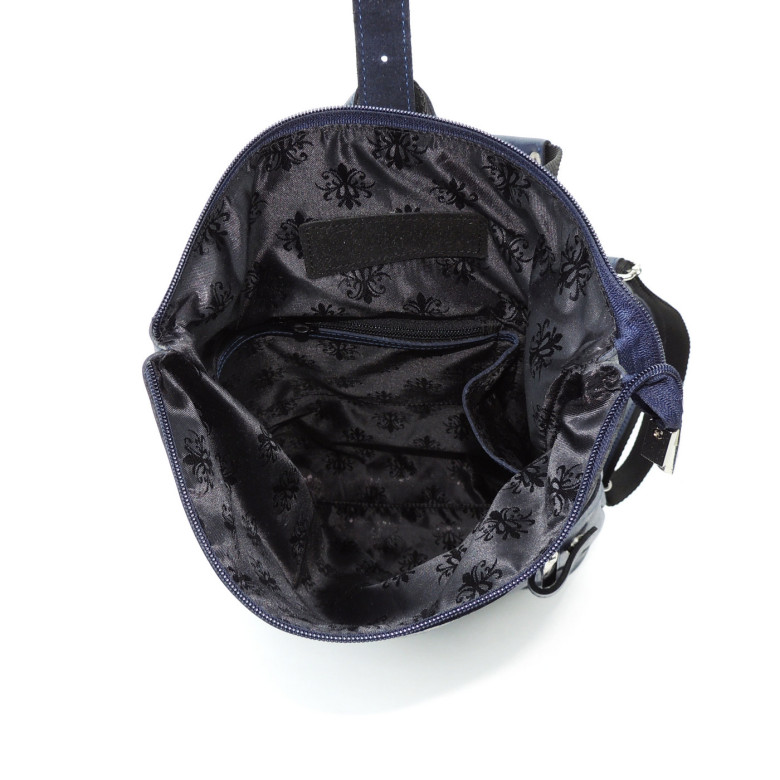 Кожаная сумка-рюкзак Natalia Kalinovskaya "Альто" синяя