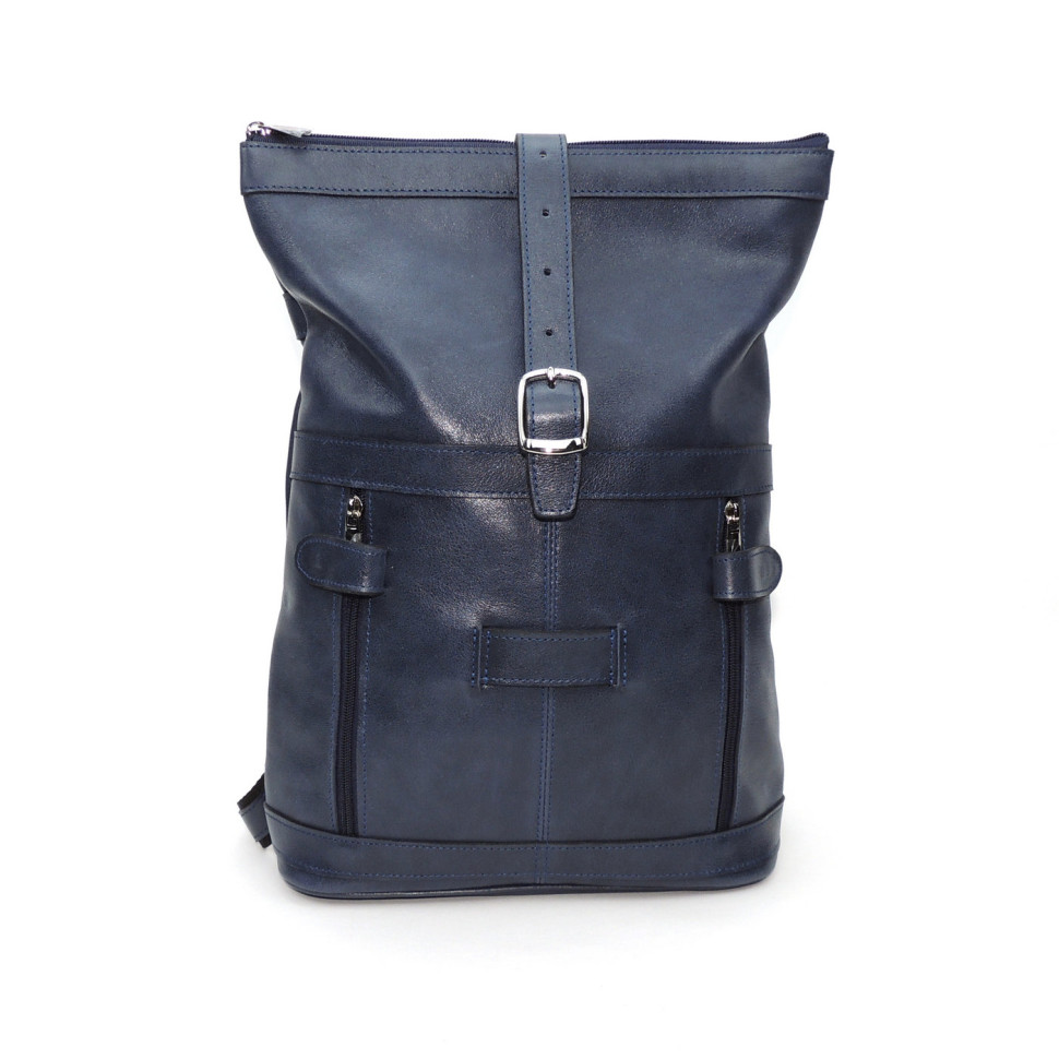 Кожаная сумка-рюкзак Natalia Kalinovskaya "Альто" синяя Кожаная сумка-рюкзак Natalia Kalinovskaya "Альто" синяя