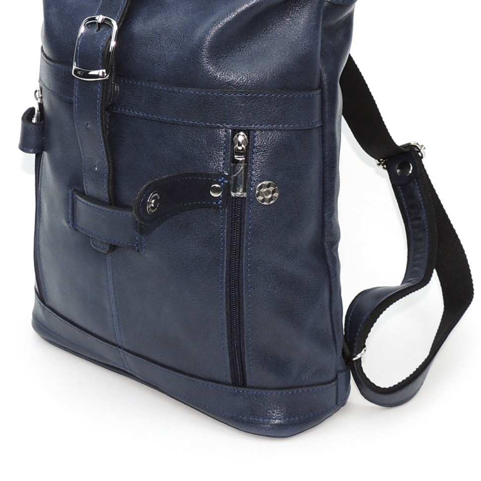 Кожаная сумка-рюкзак Natalia Kalinovskaya "Альто" синяя Кожаная сумка-рюкзак Natalia Kalinovskaya "Альто" синяя