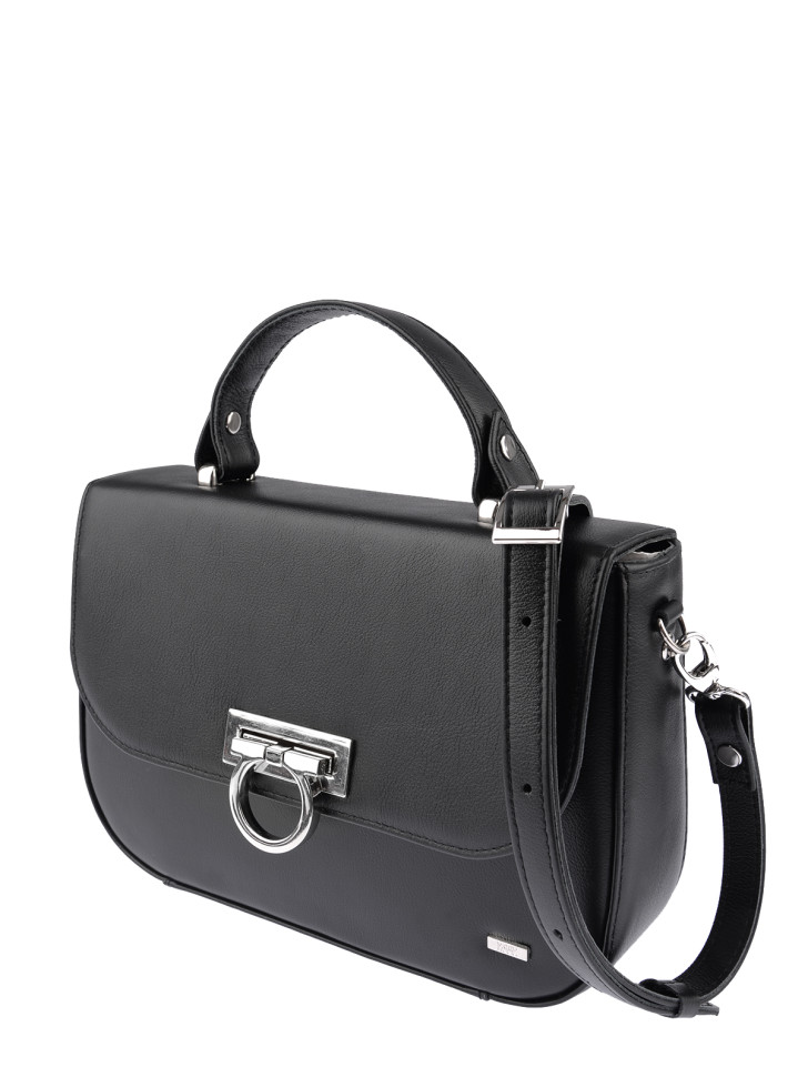 Сумка Esse 74525 МЕГАН DARK черная