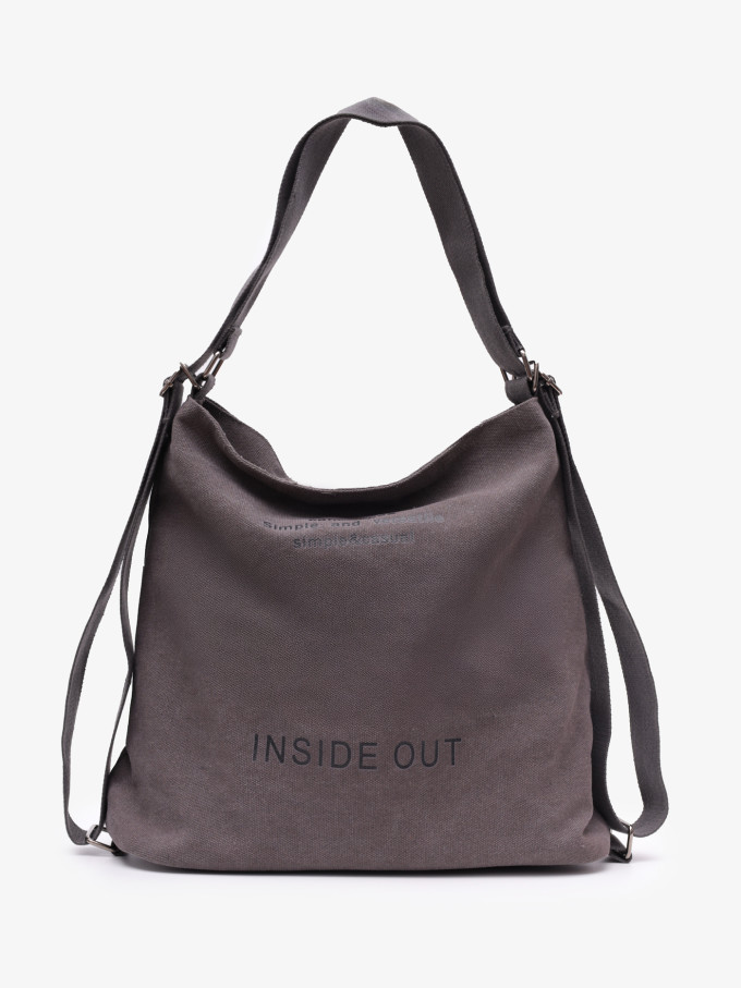 Сумка-рюкзак LanShaWan 761 серая Сумка-рюкзак LanShaWan 761 серая