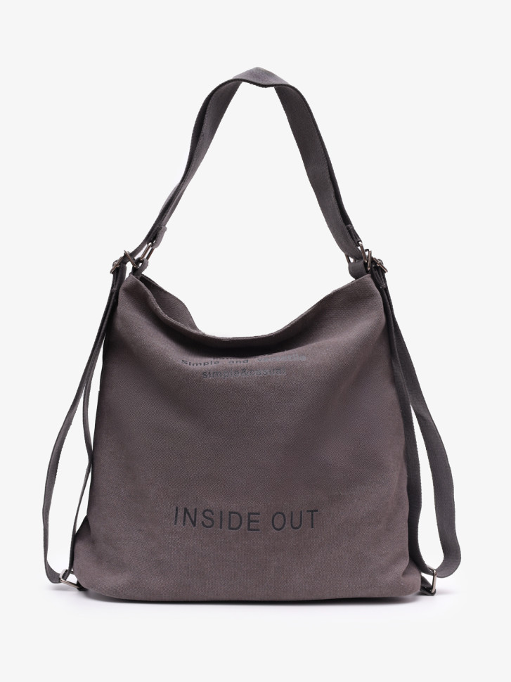 Сумка-рюкзак LanShaWan 761 серая Сумка-рюкзак LanShaWan 761 серая