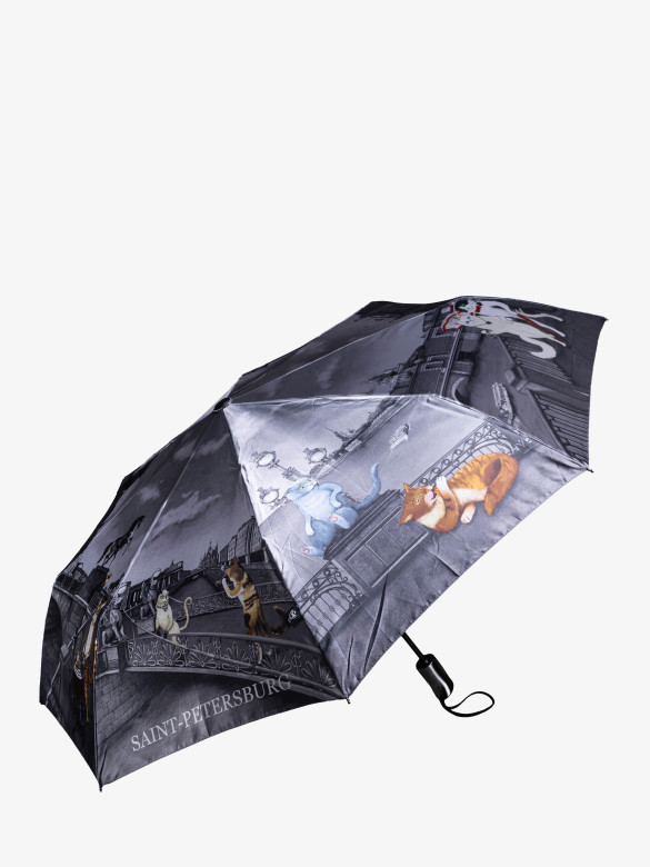 Зонт женский с/а 237 коты и каналы Зонт женский с/а 237 коты и каналы