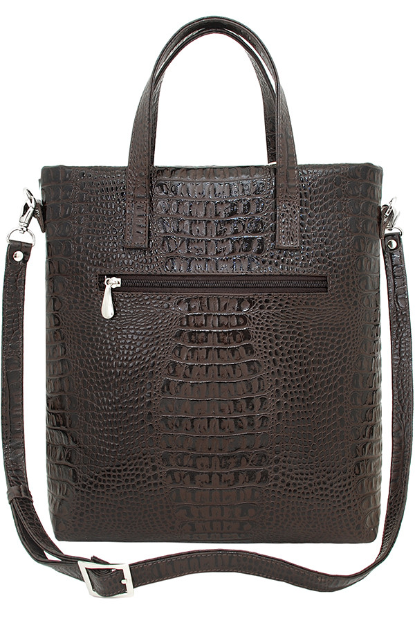 Сумка женская Protege, ДС-220-96 Город №14 коричневая крокодил