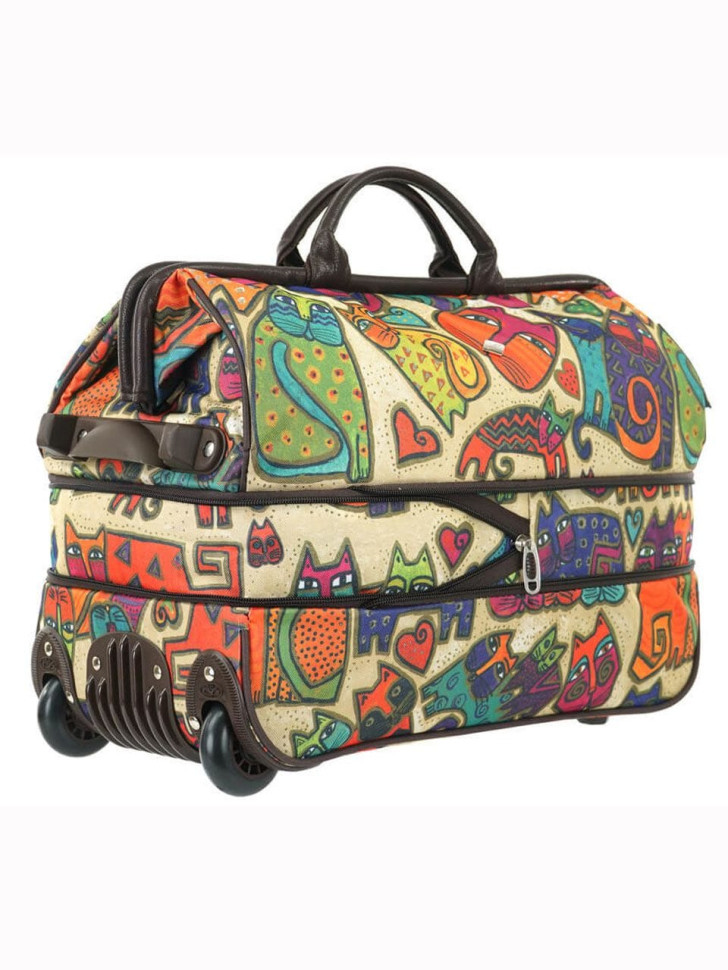 Дорожная сумка-саквояж TsV 514.2 кошки с колёсами Дорожная сумка-саквояж TsV 514.2 кошки с колёсами