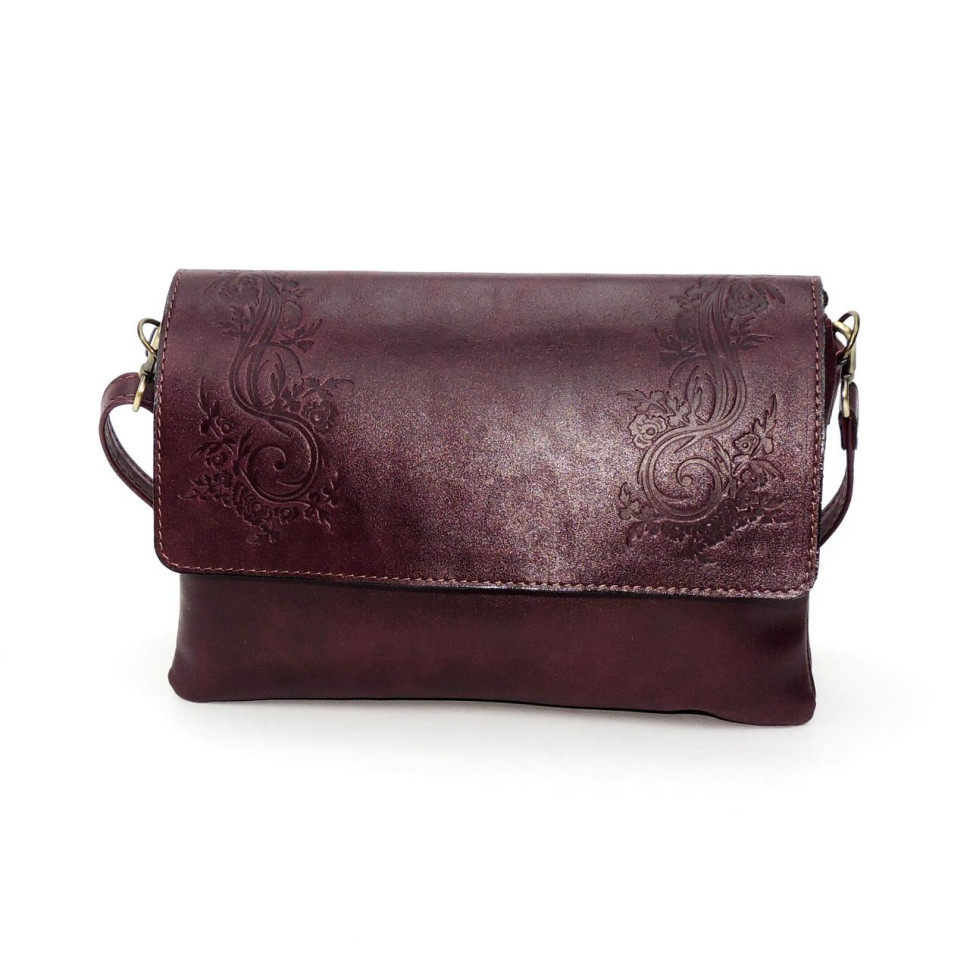 Женская бордовая кожаная сумка Natalia Kalinovskaya «Альда» Женская бордовая кожаная сумка Natalia Kalinovskaya «Альда»