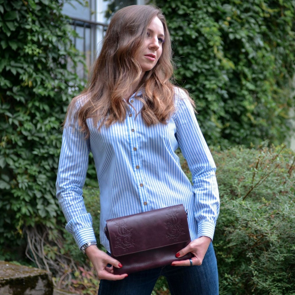 Женская бордовая кожаная сумка Natalia Kalinovskaya «Альда» Женская бордовая кожаная сумка Natalia Kalinovskaya «Альда»