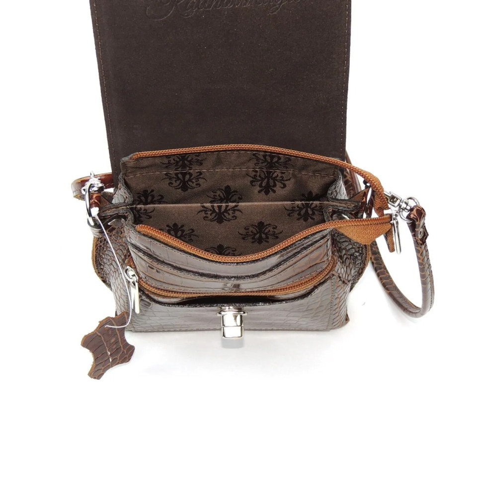 Сумка женская Natalia Kalinovskaya 76р.921 Рики коричневая рептилия Сумка женская Natalia Kalinovskaya 76р.921 Рики коричневая рептилия