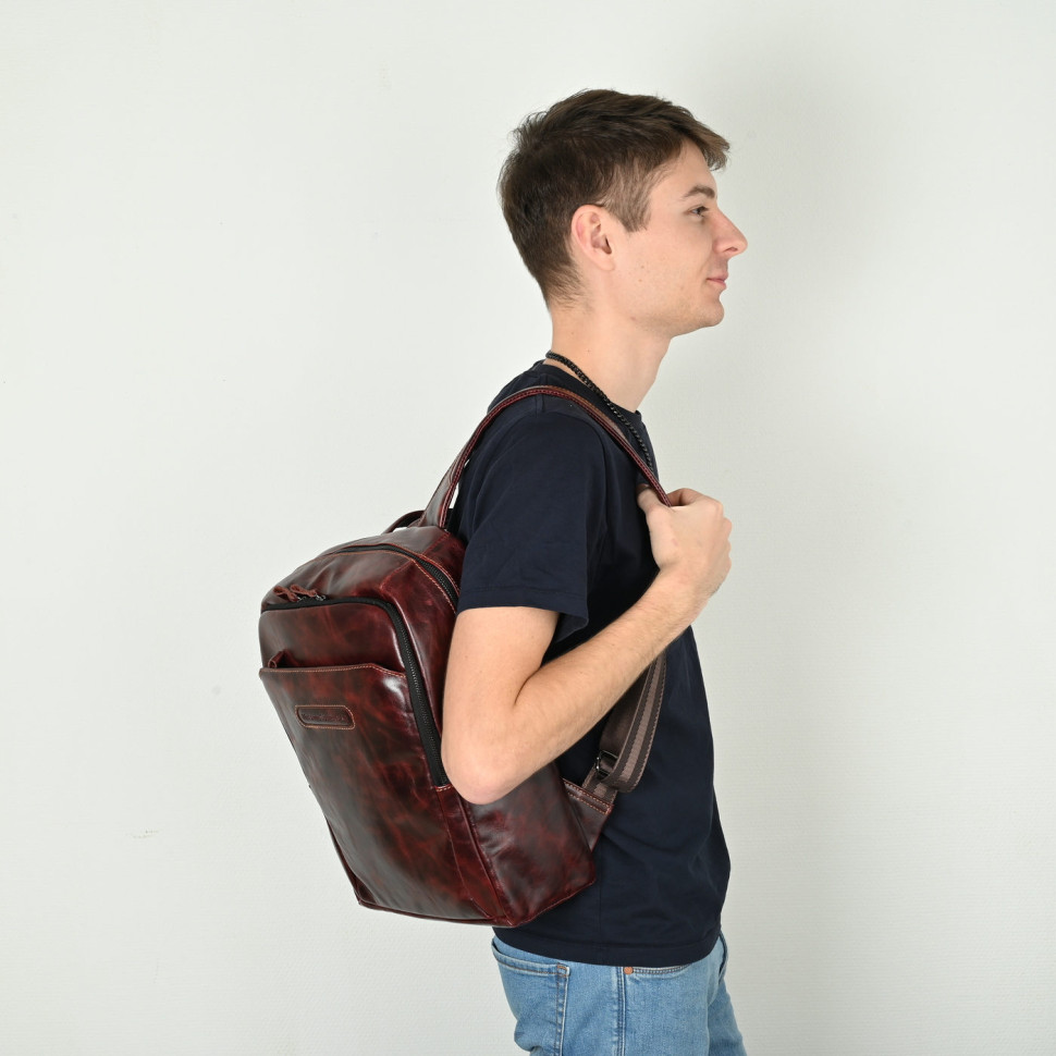 Мужской кожаный рюкзак Maxsimo Tarnavsky 1052 графит Мужской кожаный рюкзак Maxsimo Tarnavsky 1052 графит