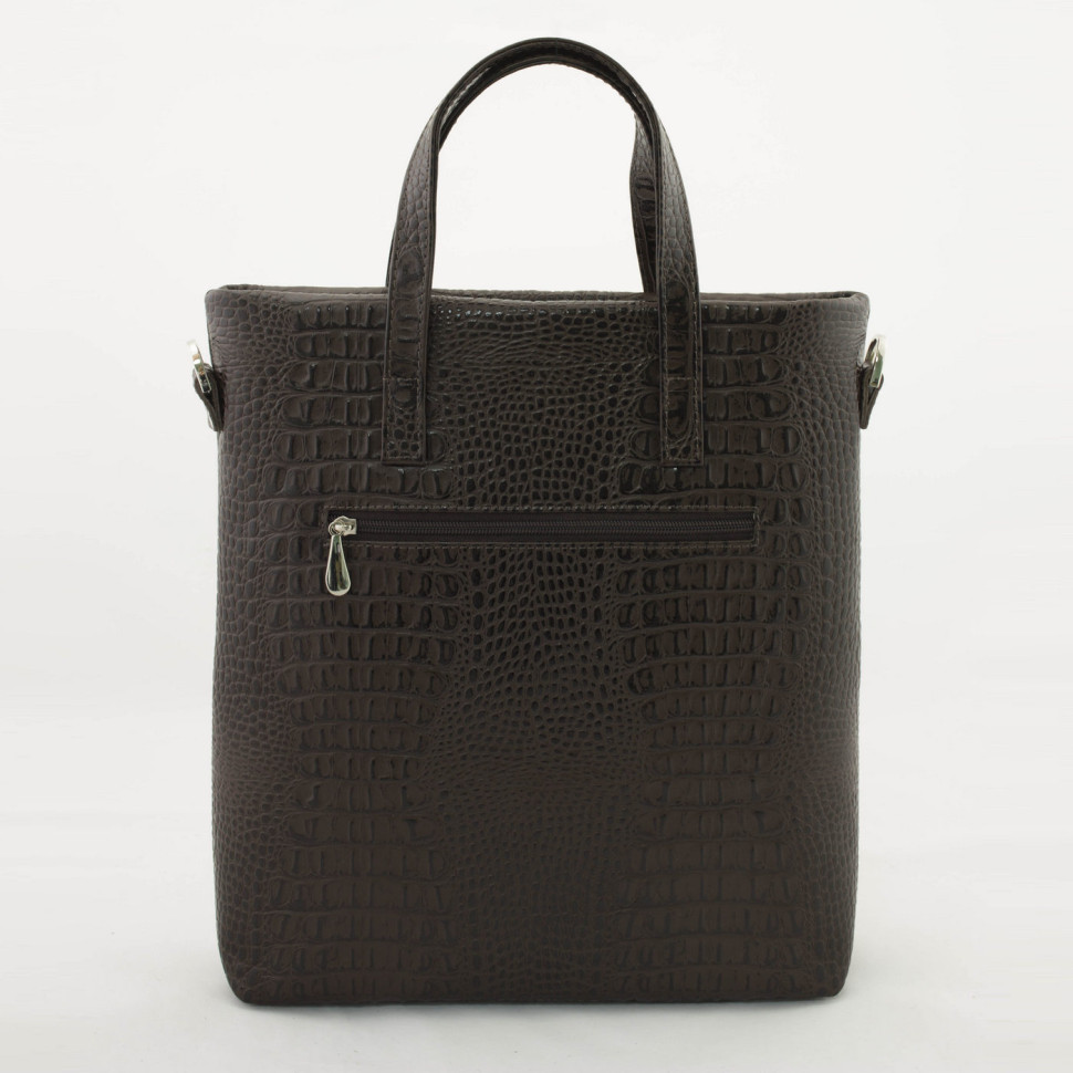 Сумка женская Protege, ДС-220-176 "Лиса №2" тёмно-коричневая рептилия Сумка женская Protege, ДС-220-176 "Лиса №2" тёмно-коричневая рептилия