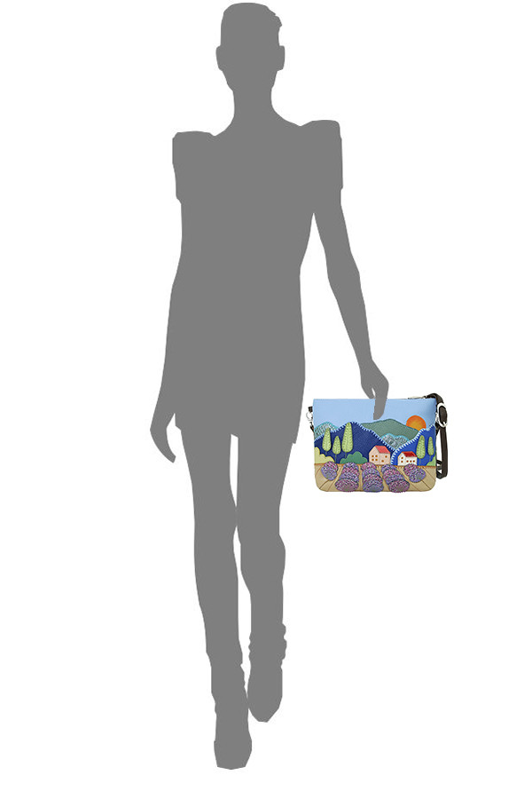 Сумка с аппликацией Protege, ДС-261-216 "Город №26" мокко Сумка с аппликацией Protege, ДС-261-216 "Город №26" мокко